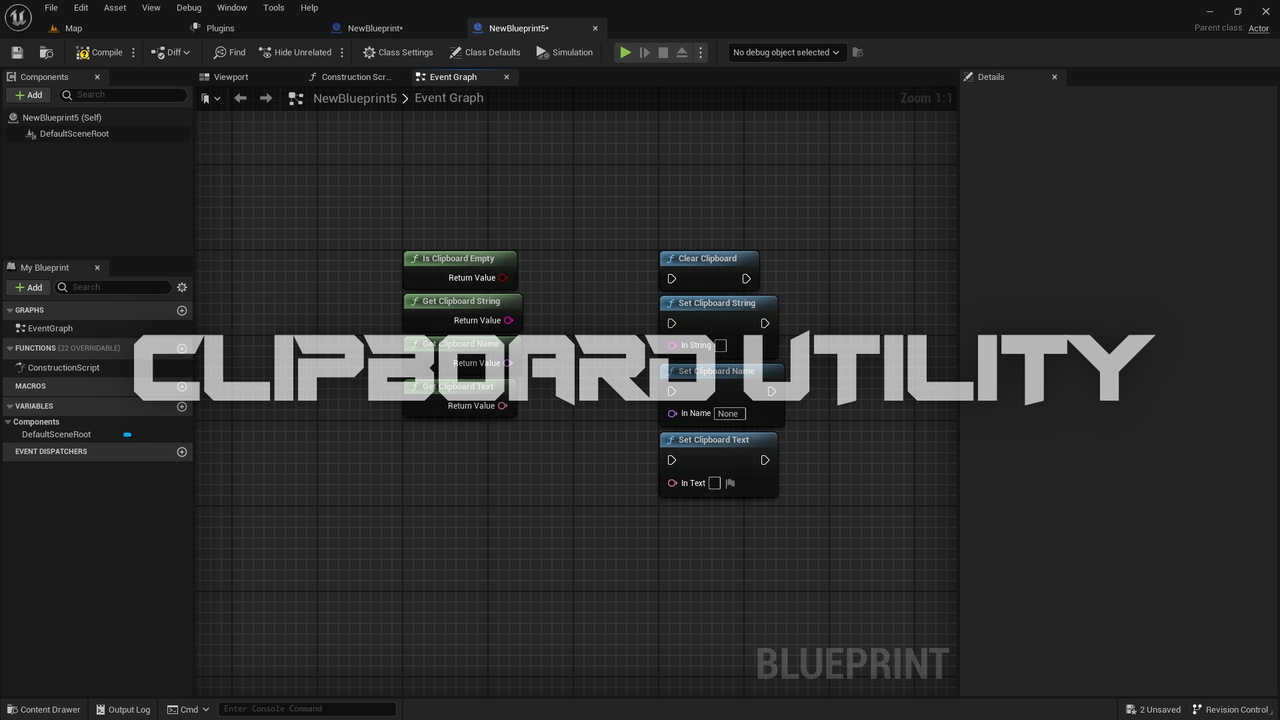 Media 1 for listing Blueprint Clipboard Utility