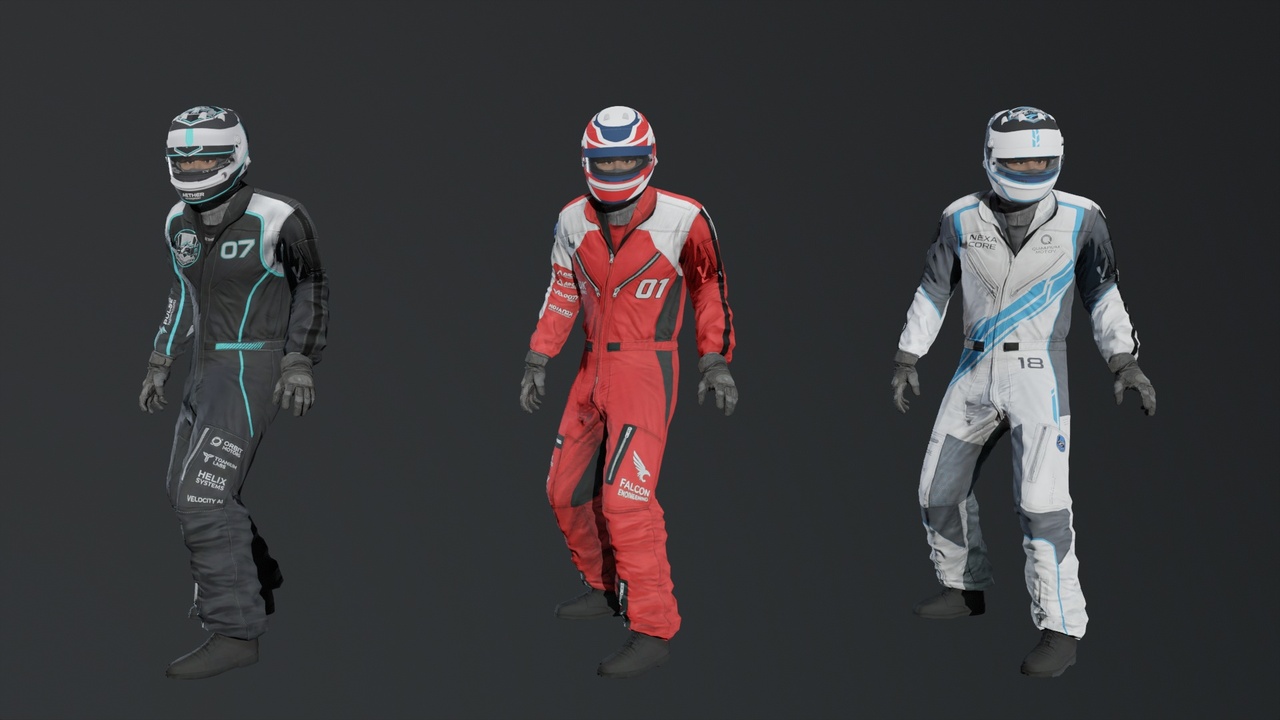 Media 1 for listing Realistic Male F1 Racer Rigged Animated Ready Games (UE5 + Unity)