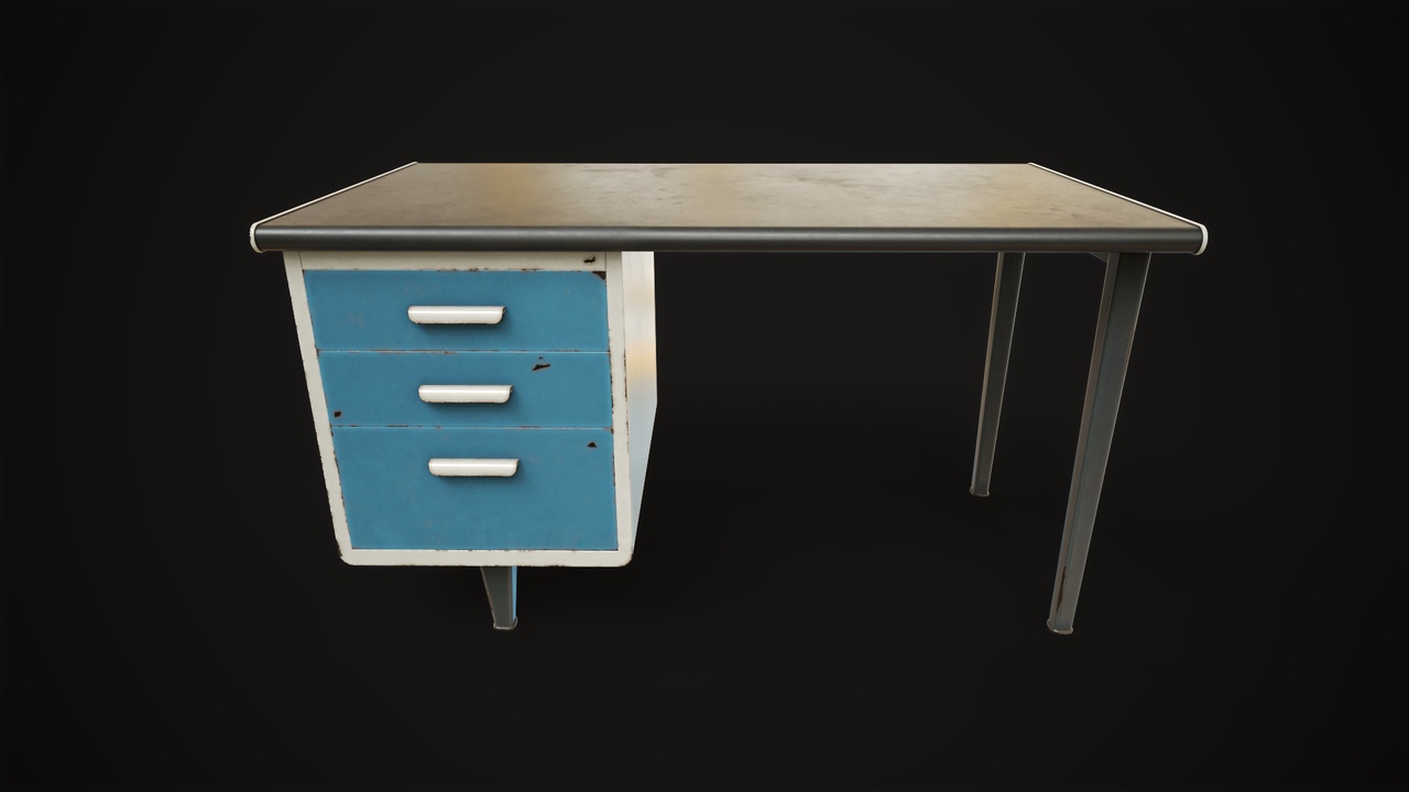 File multimediali per l'articolo Retro metal desk: 1