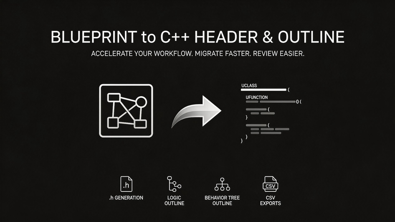 Media 1 for listing Blueprint to CPP Header and Outline