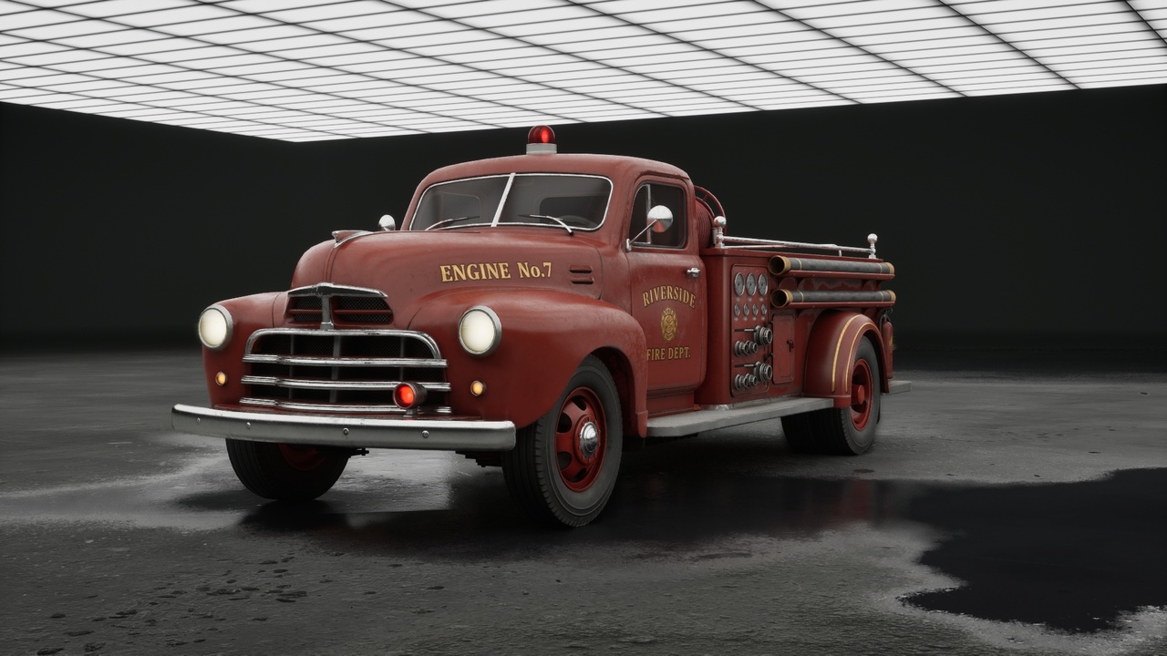 Media 1 for listing Retro Fire Truck | Drivable