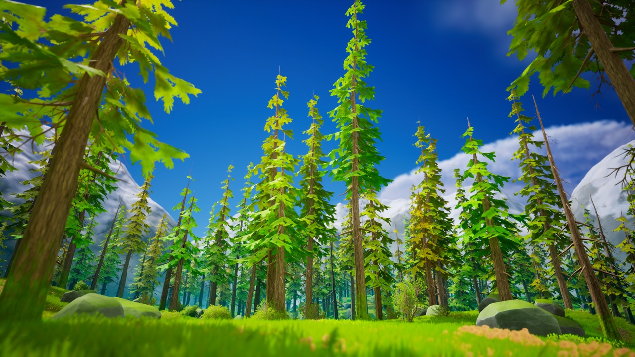 Media 1 for listing Stylized Pine Forest