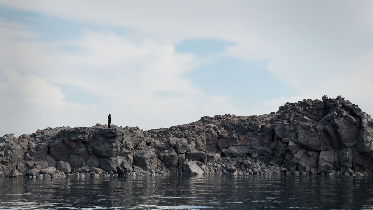 Media 1 for listing Shoreline Cliff Stones - Realistic Cliffside PBR