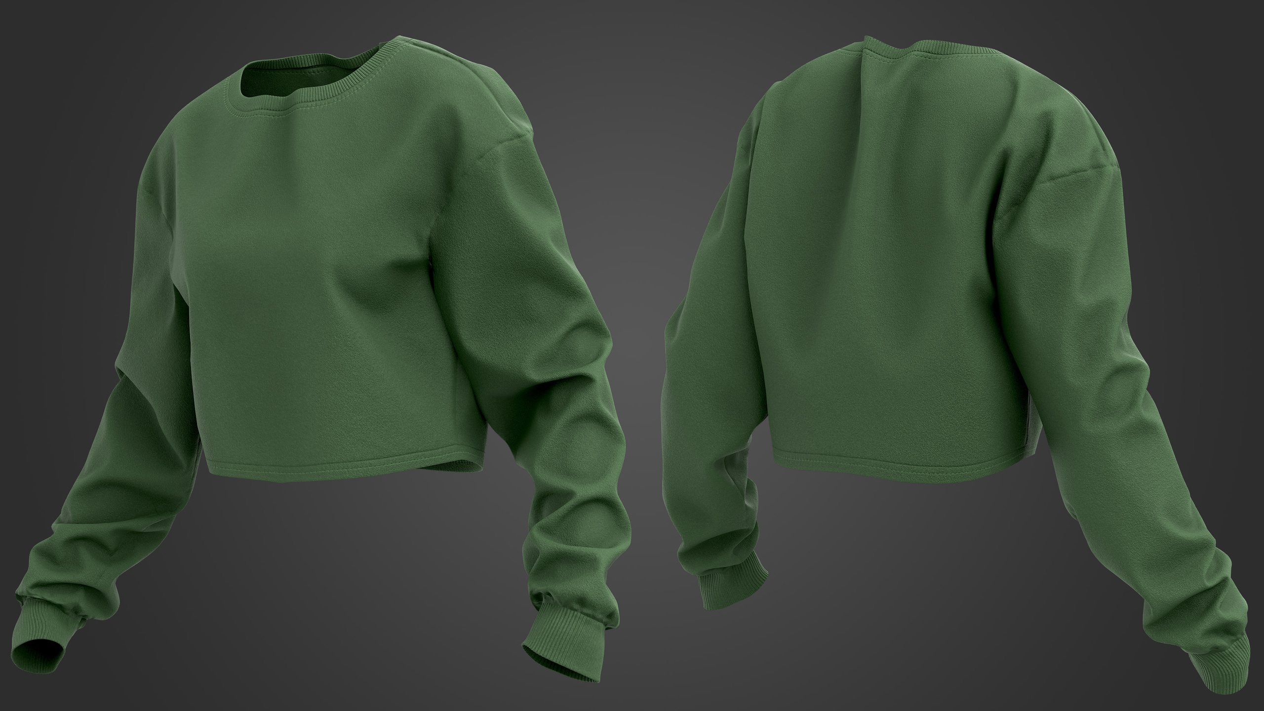 Media 1 for listing Crop Sweater for MetaHuman