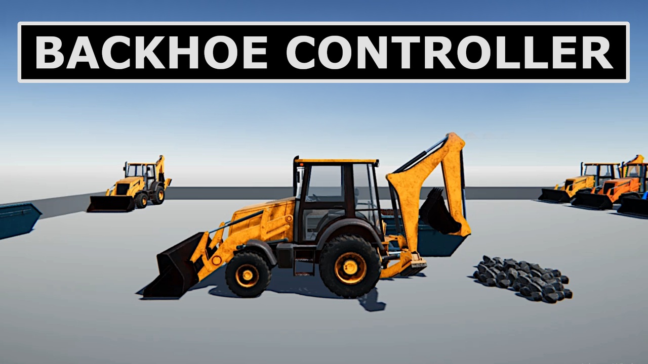 Media 1 for listing Backhoe Controller for Unity - HEAVY MACHINERY