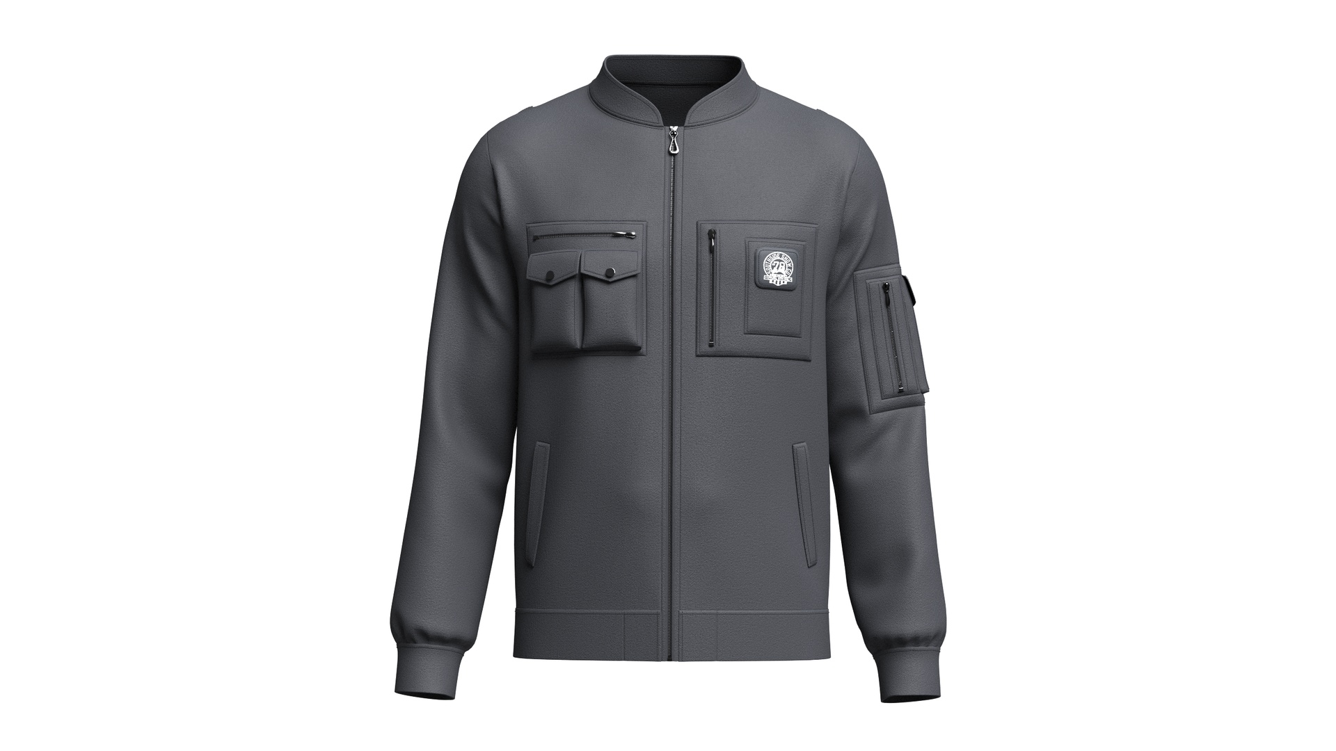 Media 1 for listing Men Tech Jacket With Integrated Backpack | High Poly