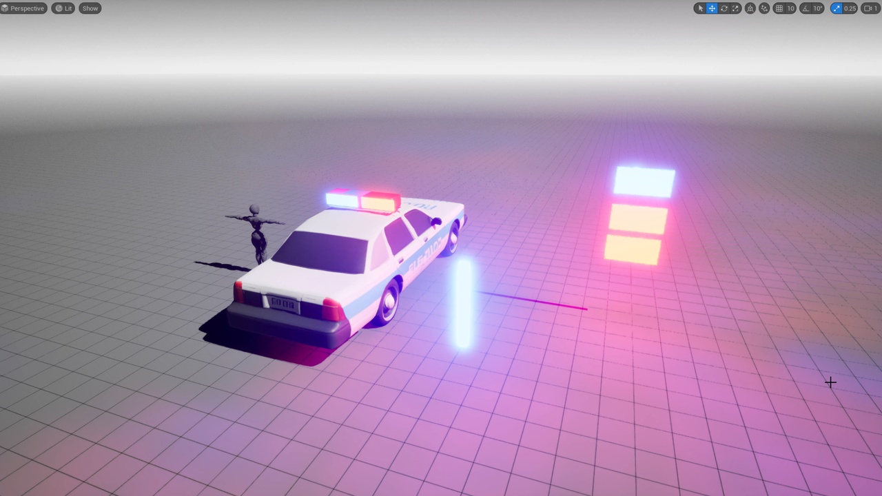 Police Car Siren Light VFX 제품 등록을 위한 미디어 1개