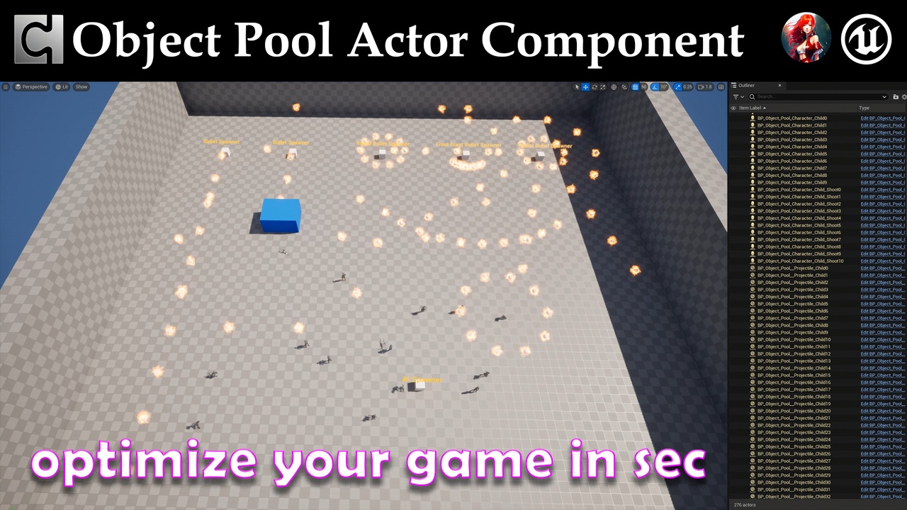 Media 1 for listing Object Pool Actor Component