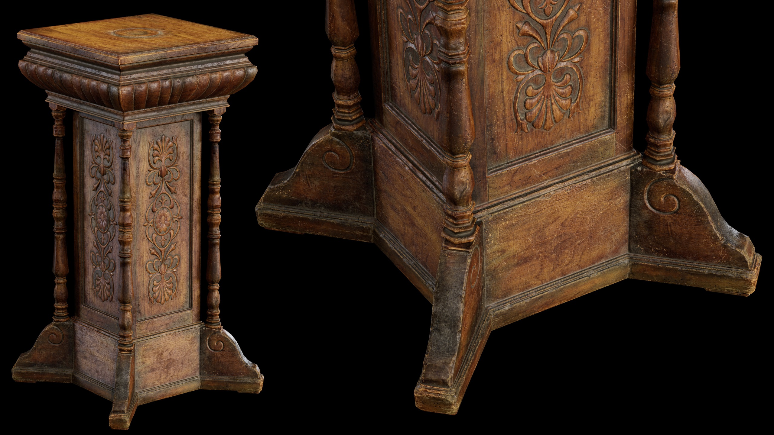 Media 1 for listing Classic Wooden Pedestal