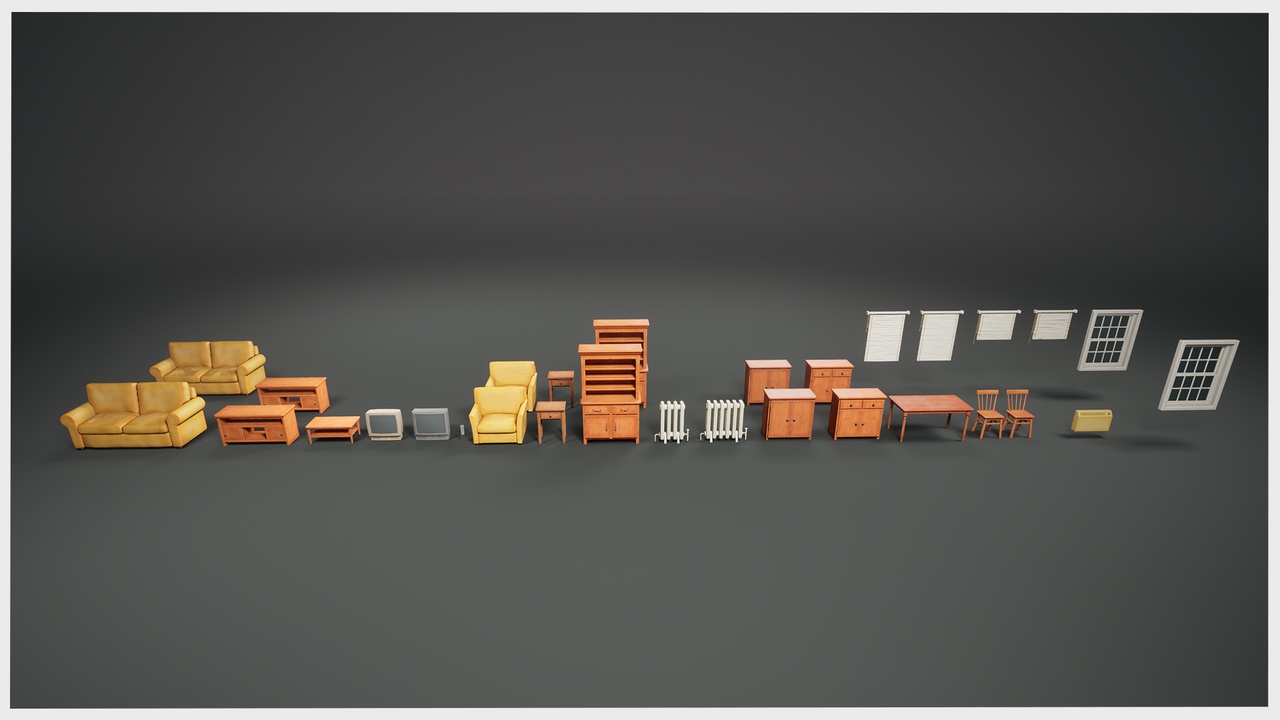 Media 1 for listing Stylized Realism Interior Props Pack