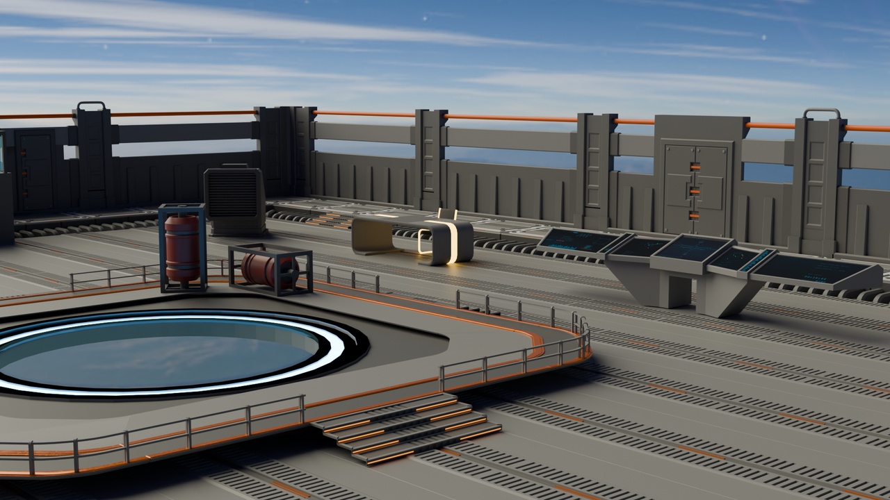Media 1 for listing Stylized Sci-Fi Gaming Pack – Modular Game ready