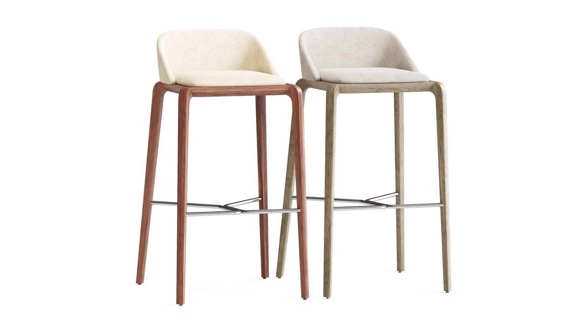 Media 1 for listing Modern Wooden Bar Stool Set – 3D Model