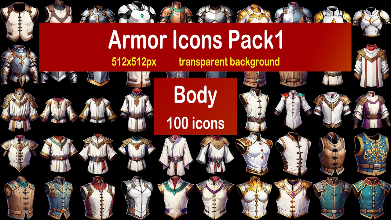 Media 1 for listing Armor Icons Pack1 - Body