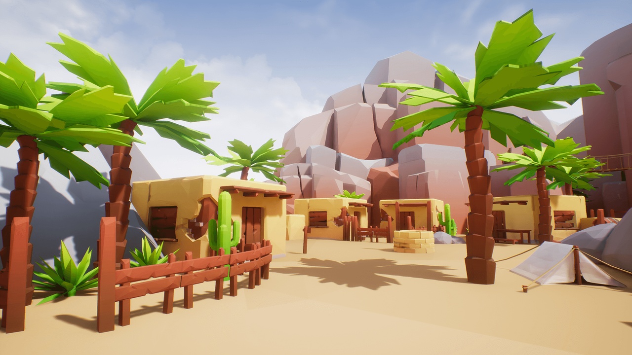 Media 1 for listing Lowpoly Style Desert Pack