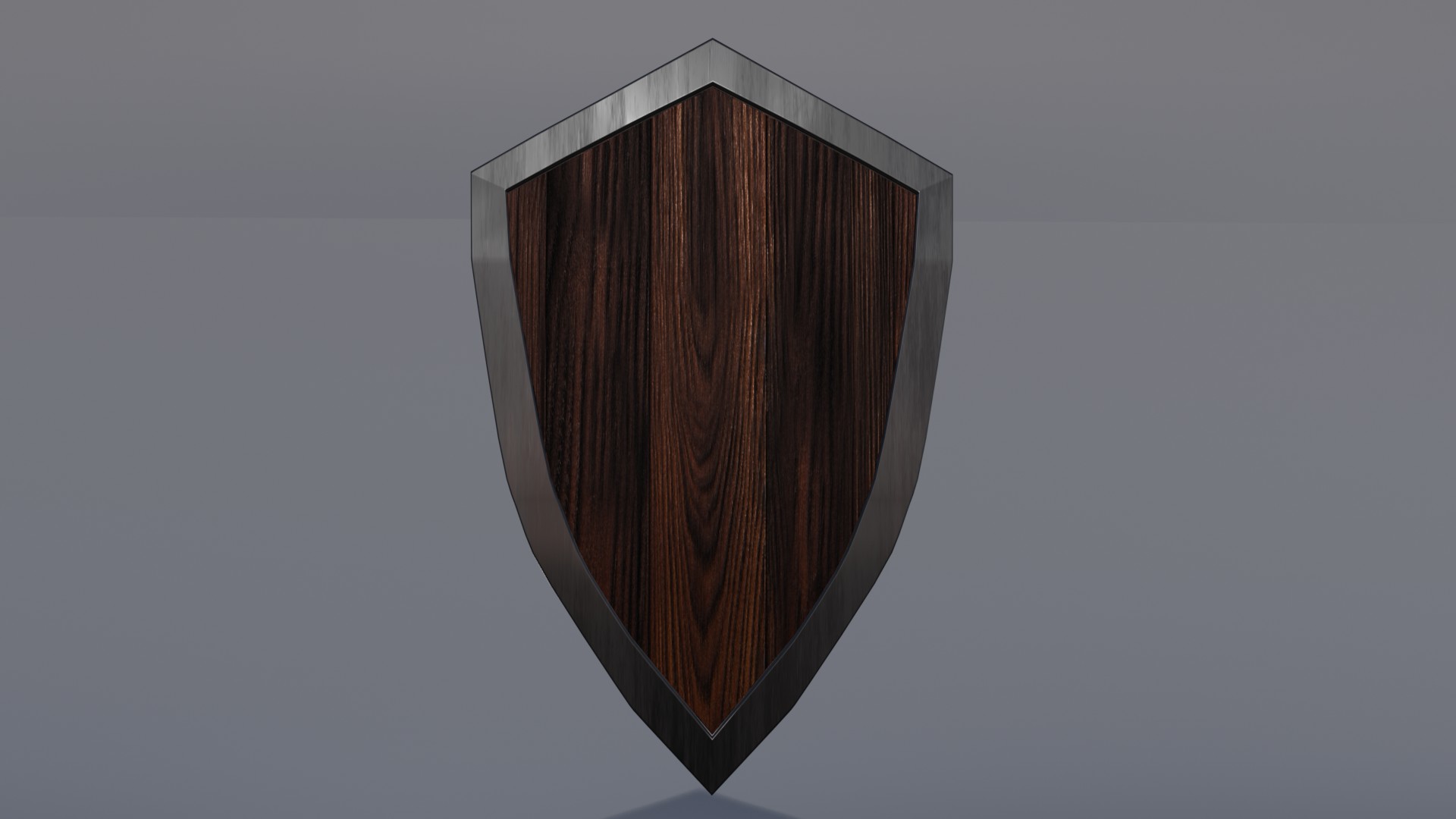 Dark Medieval Wooden Shield – Realistic Low Poly Game Ready Armor Prop ...