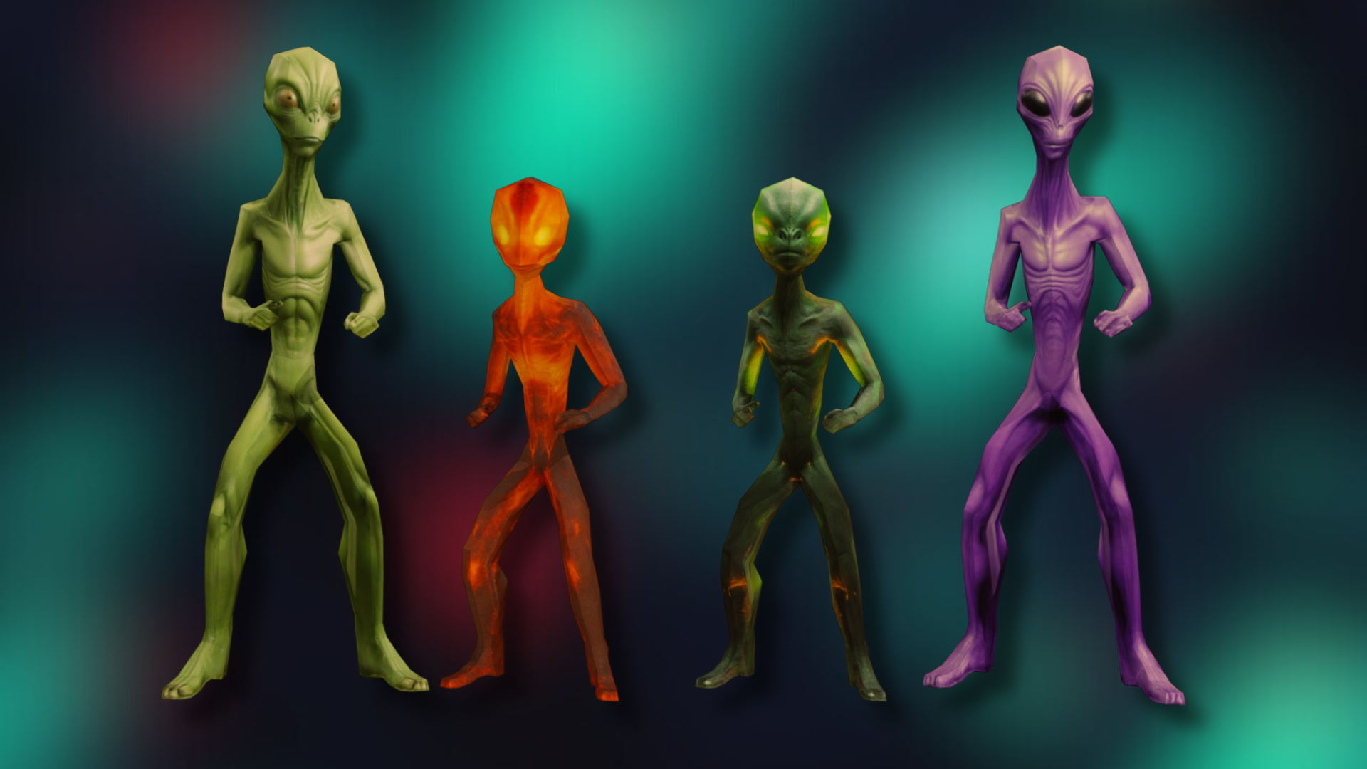 Lowpoly Aliens Pack -3D | Fab