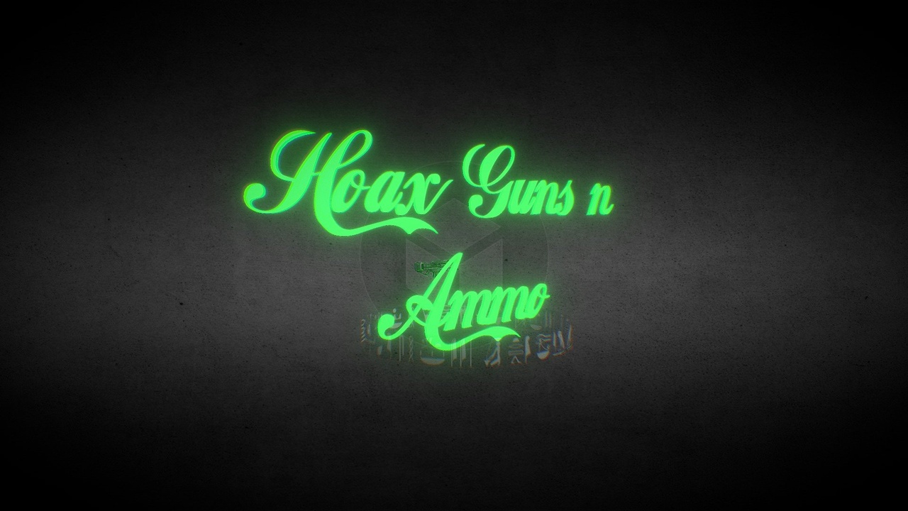 Media 1 for listing Hologram Sign - Guns and Ammo