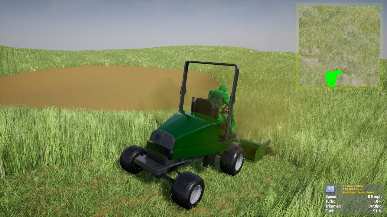 Multimedia 1 para anuncio Physic Based Lawn Mower