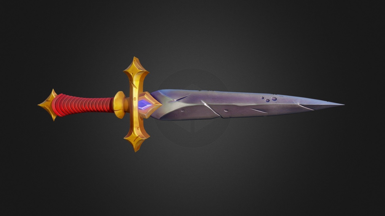Media 1 for listing Double_edged_Stiletto_Lowpoly