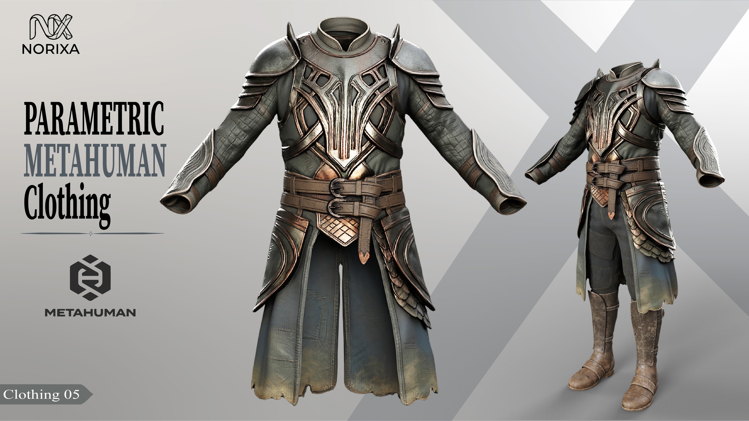 Media 1 for listing Medieval Resizable Armor Metahuman | 05