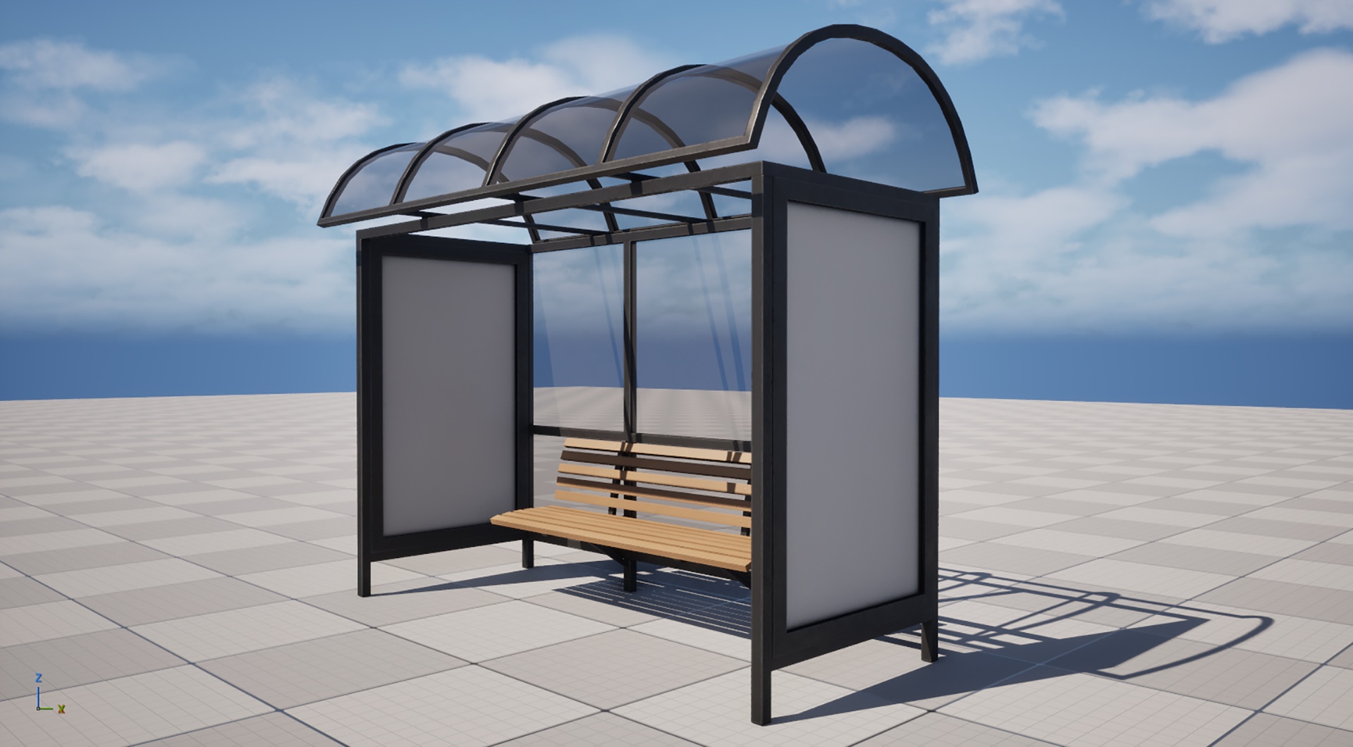 Media 1 for listing Bus Stop Station PBR Low Poly