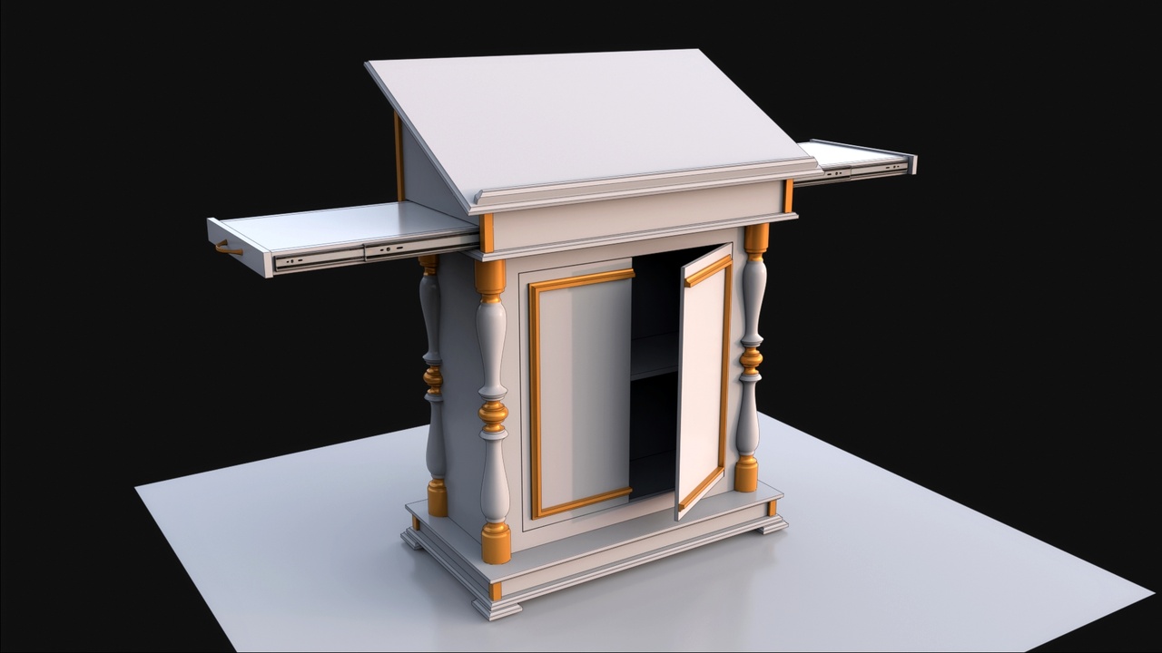 Media 1 for listing Lectern with shelves
