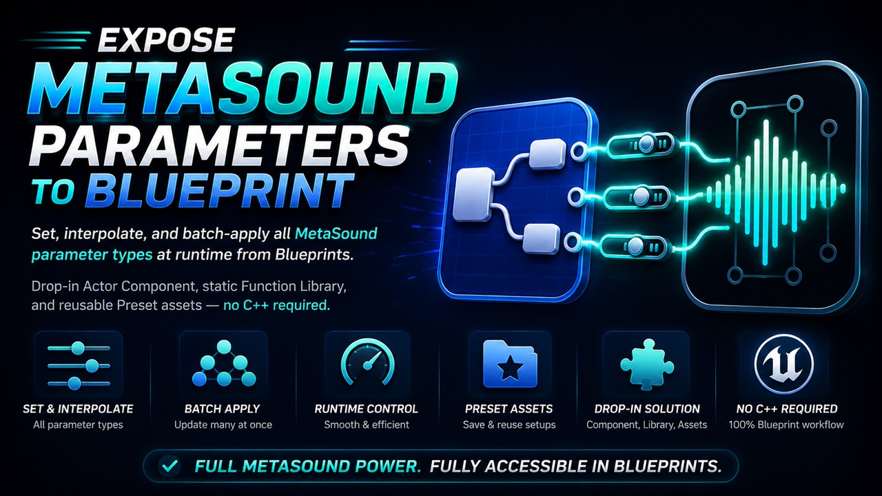 Media 1 for listing Expose MetaSound Parameters To Blueprint