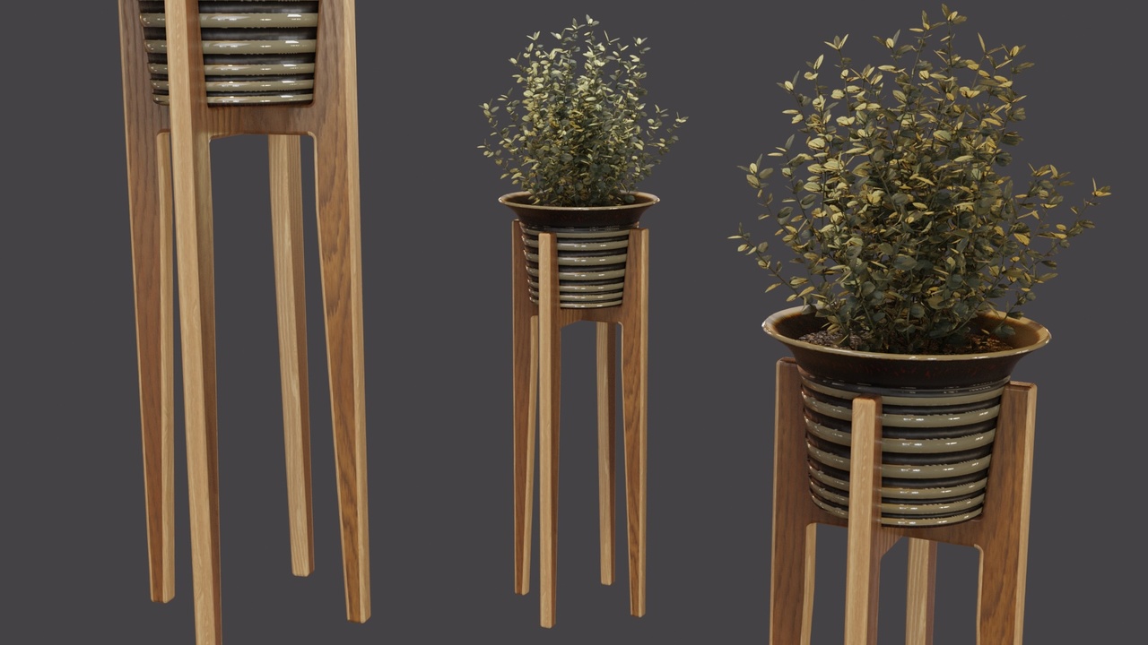 Media 1 for listing Plant stand with plant and pot