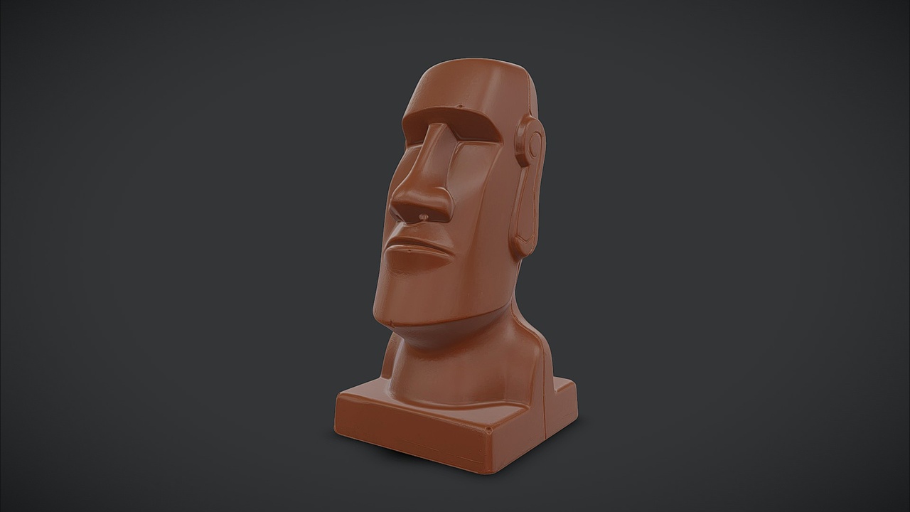 Media 1 for listing Moai Statue Chocolate