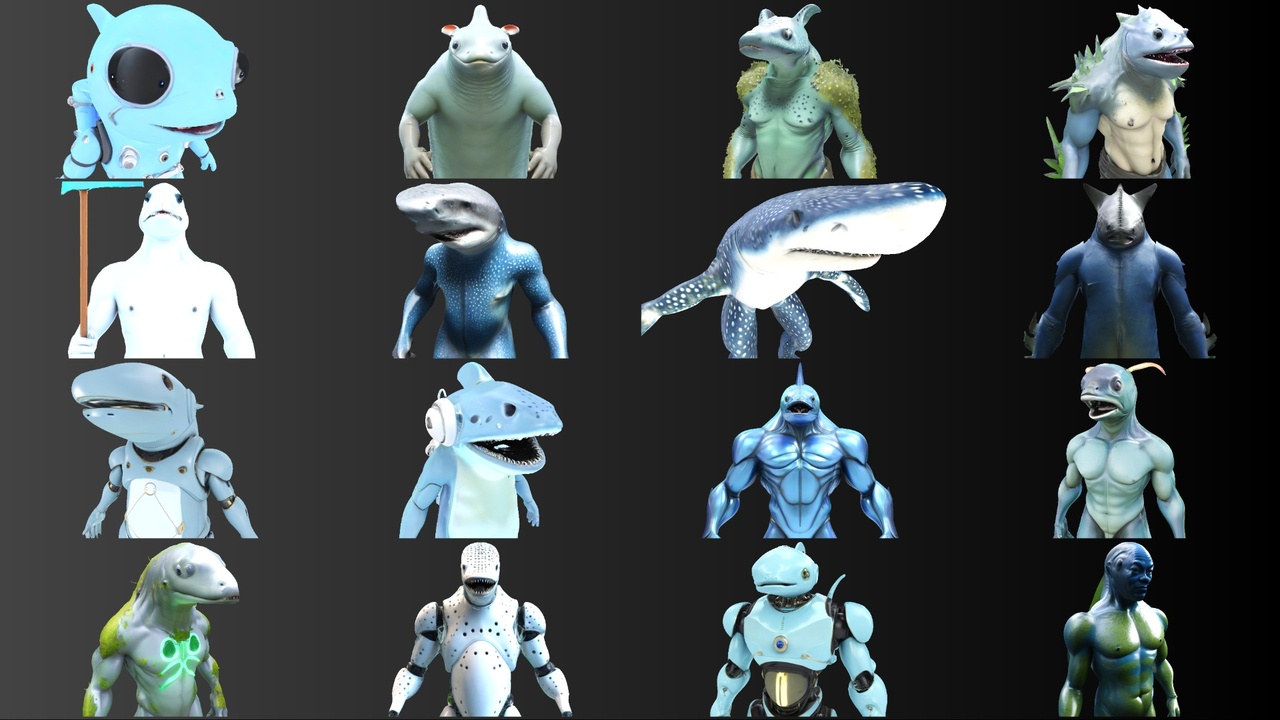 Aquatic Warriors & Sea Guardians Collection 제품 등록을 위한 미디어 1개