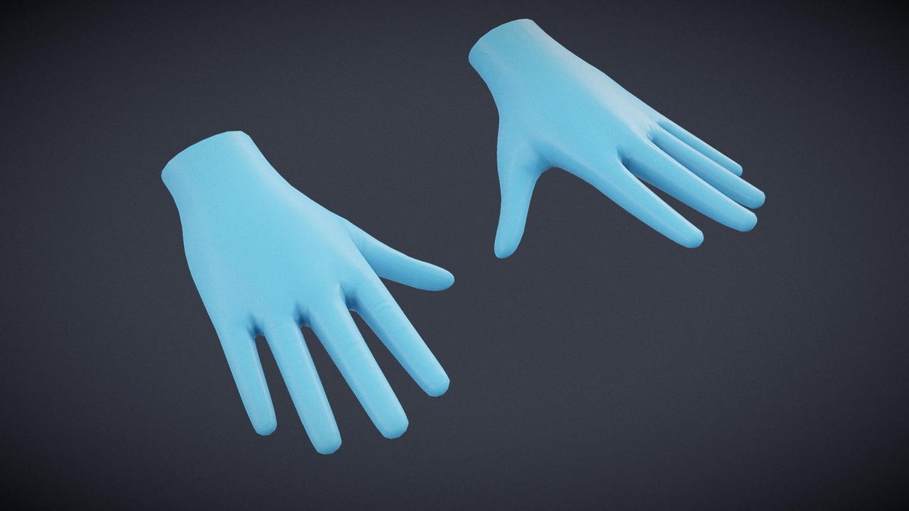 Media 1 for listing VR Game Ready | Medical Gloves / Hands