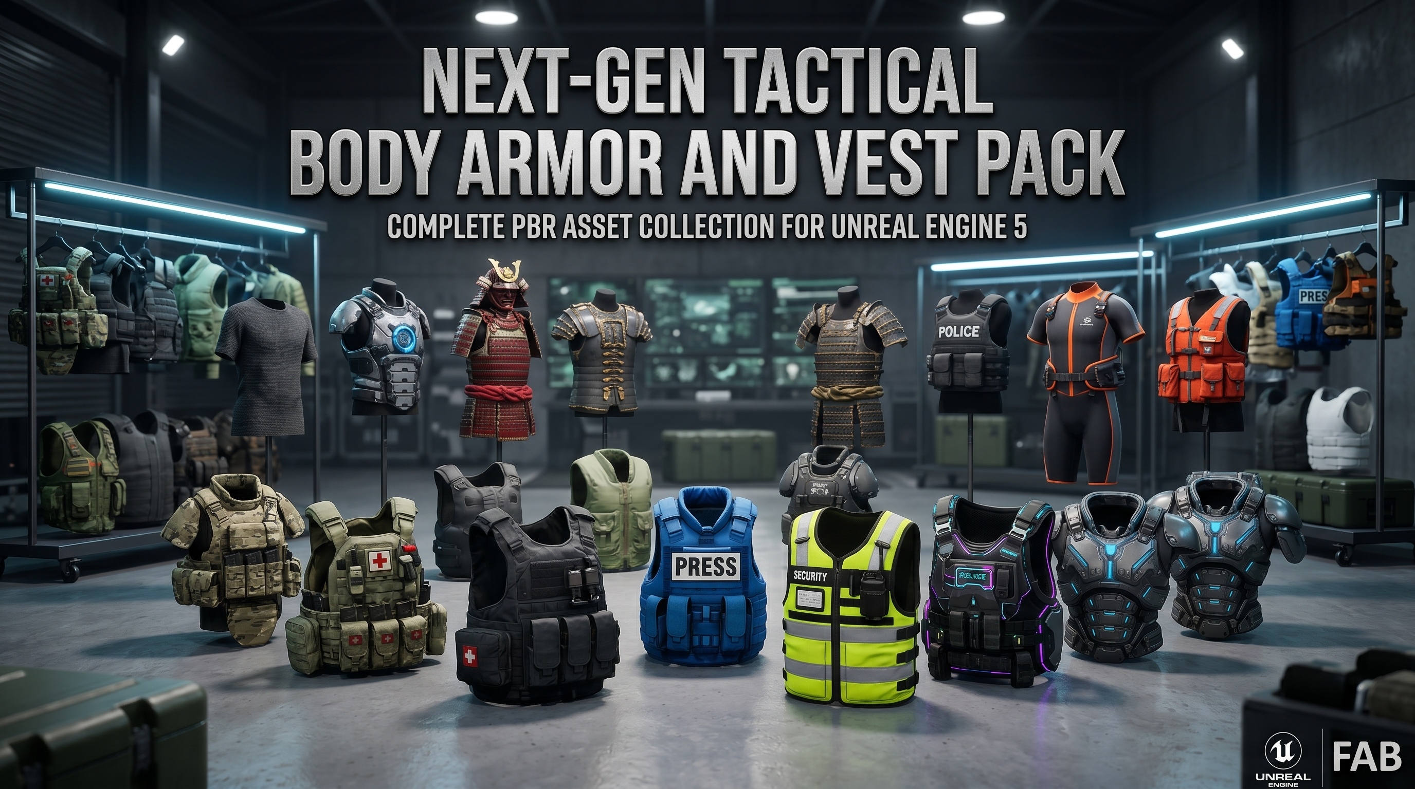 Next-Gen Tactical Body Armor And Vest Pack | Fab