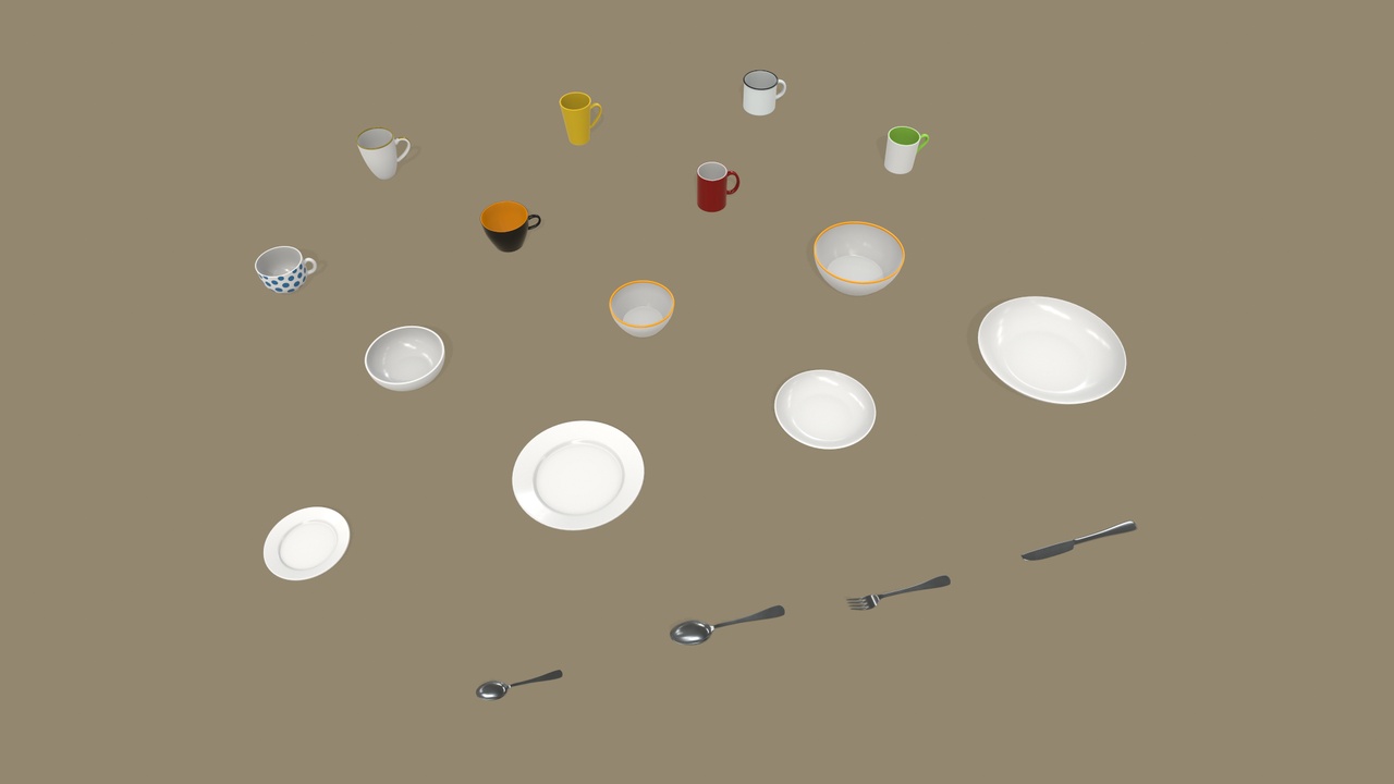 الوسائط 1 للقائمة Tableware