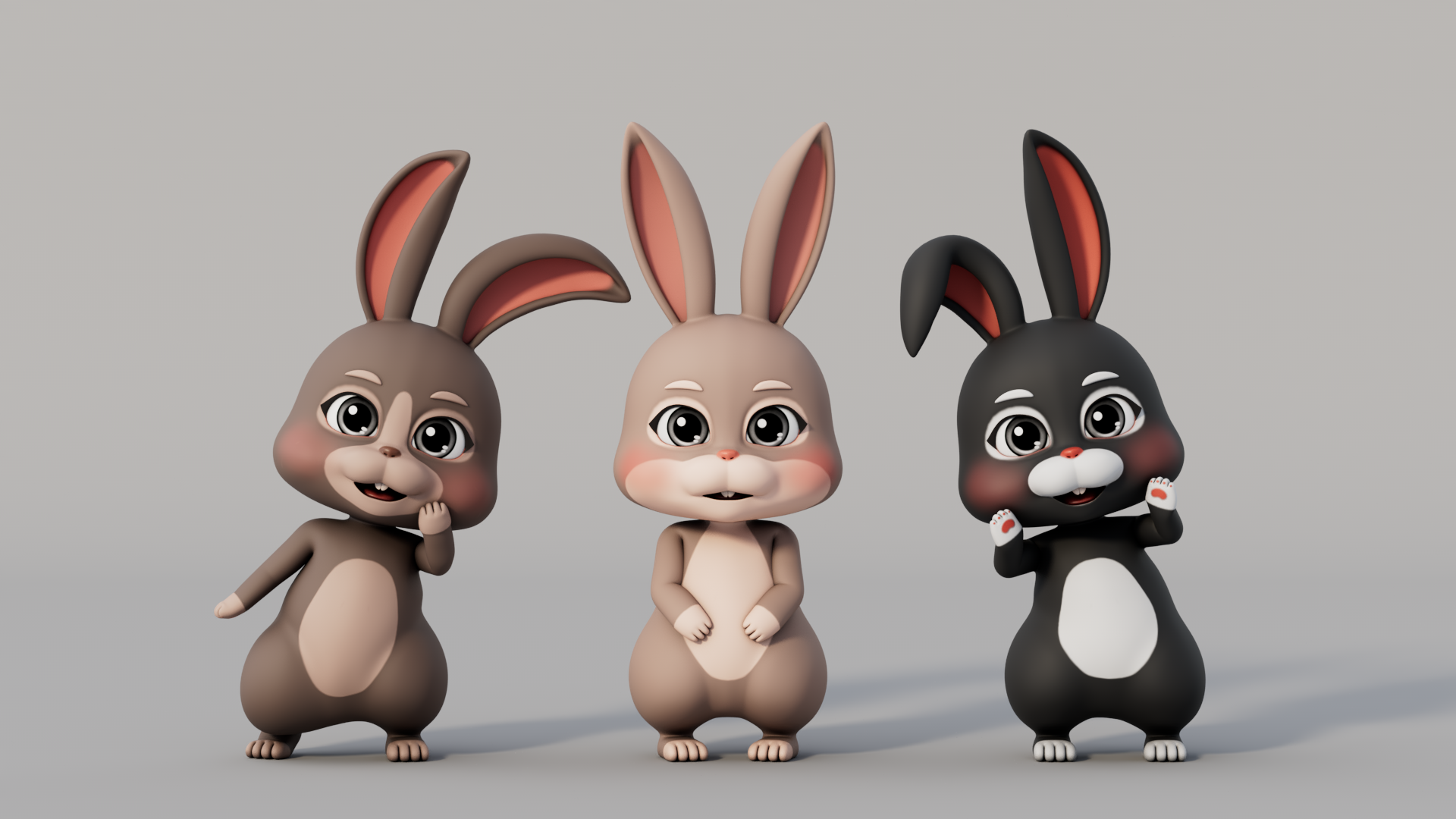 Rigged Cartoon Rabbit | Fab