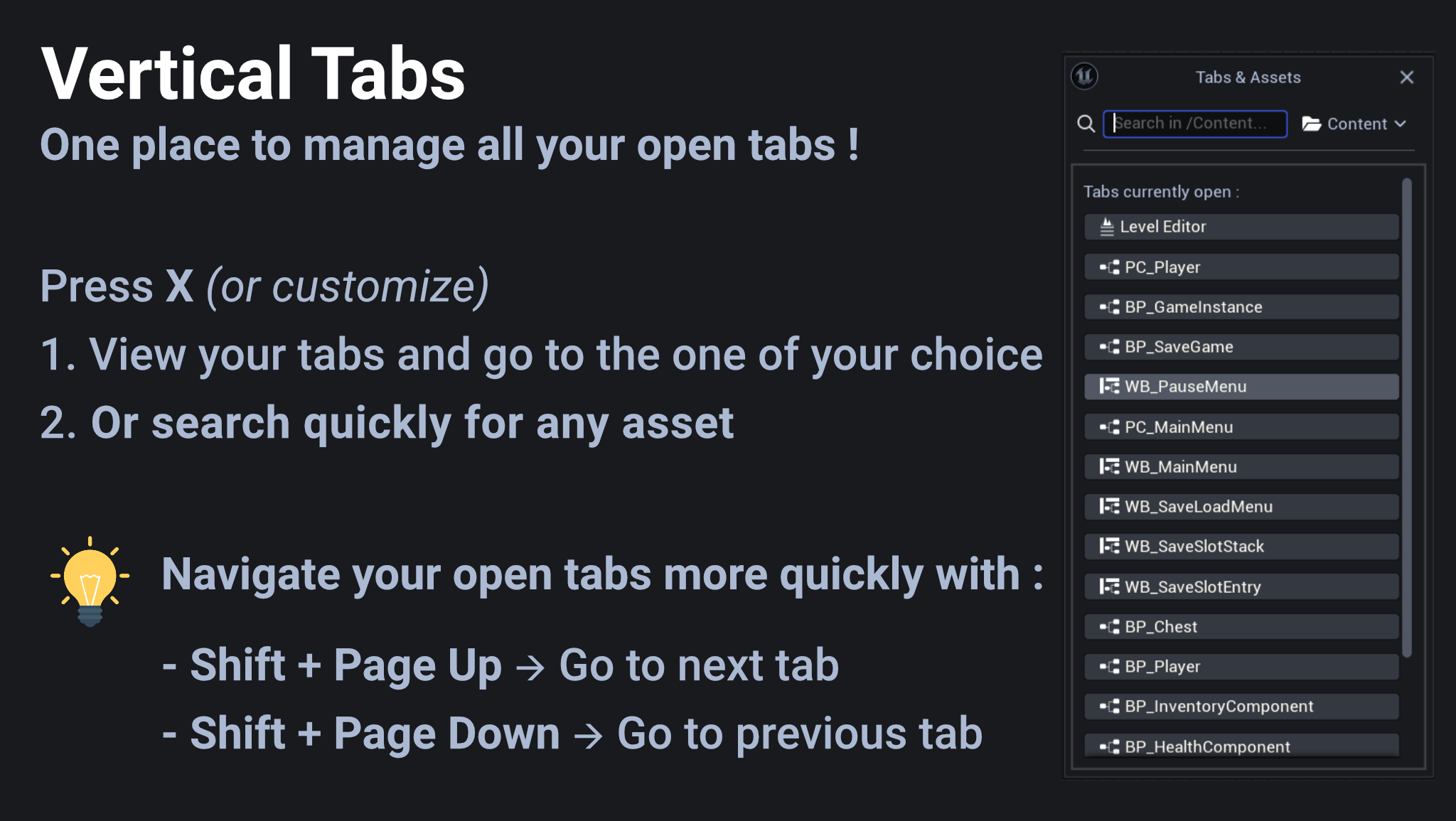 Vertical Tabs | Fab