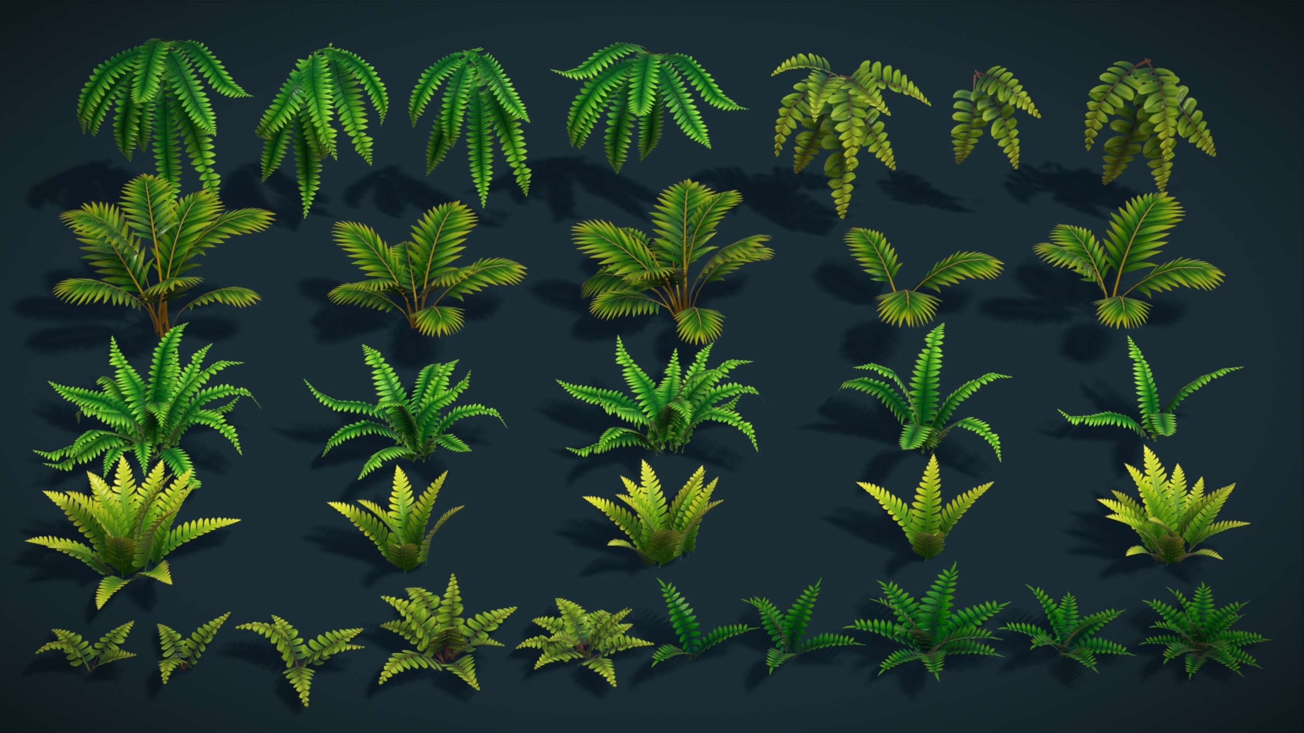 Media 1 for listing Sylora Bloomscape – Stylized Plants, Flowers, Grass & Foliage Collection Pack
