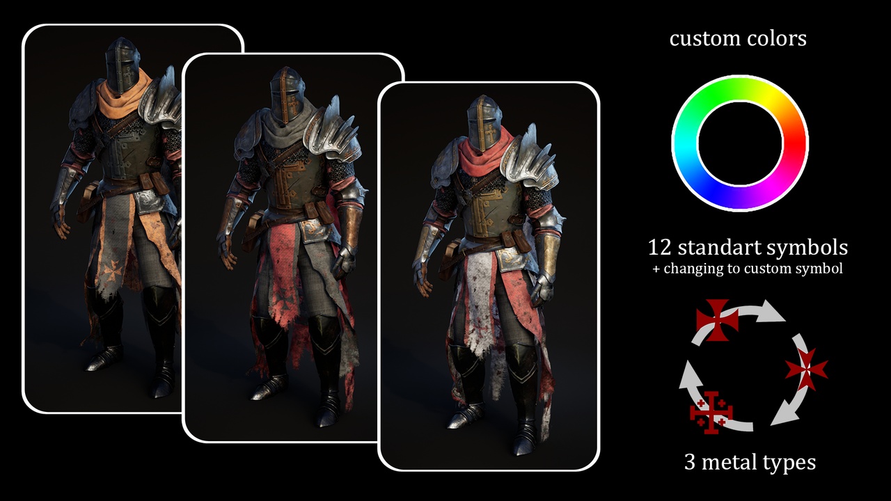 Media 1 for listing Templier - medieval knight