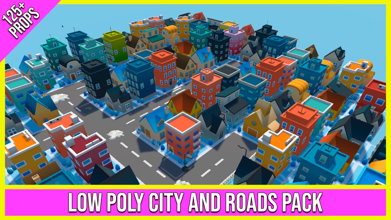 Medium 1 für Eintrag Low Poly City and Roads Pack (125+ Props)
