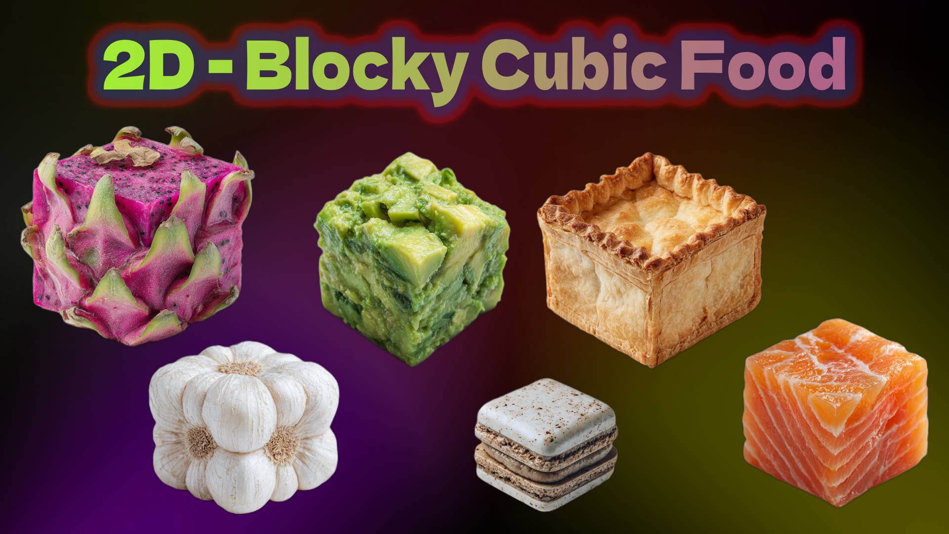 NHC – 150 Blocky Cubic Food | Fab