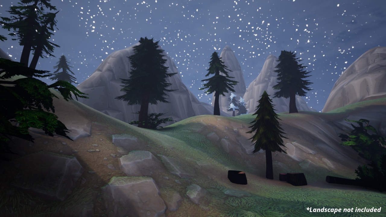 Media 1 for listing Stylized Handpainted Trees