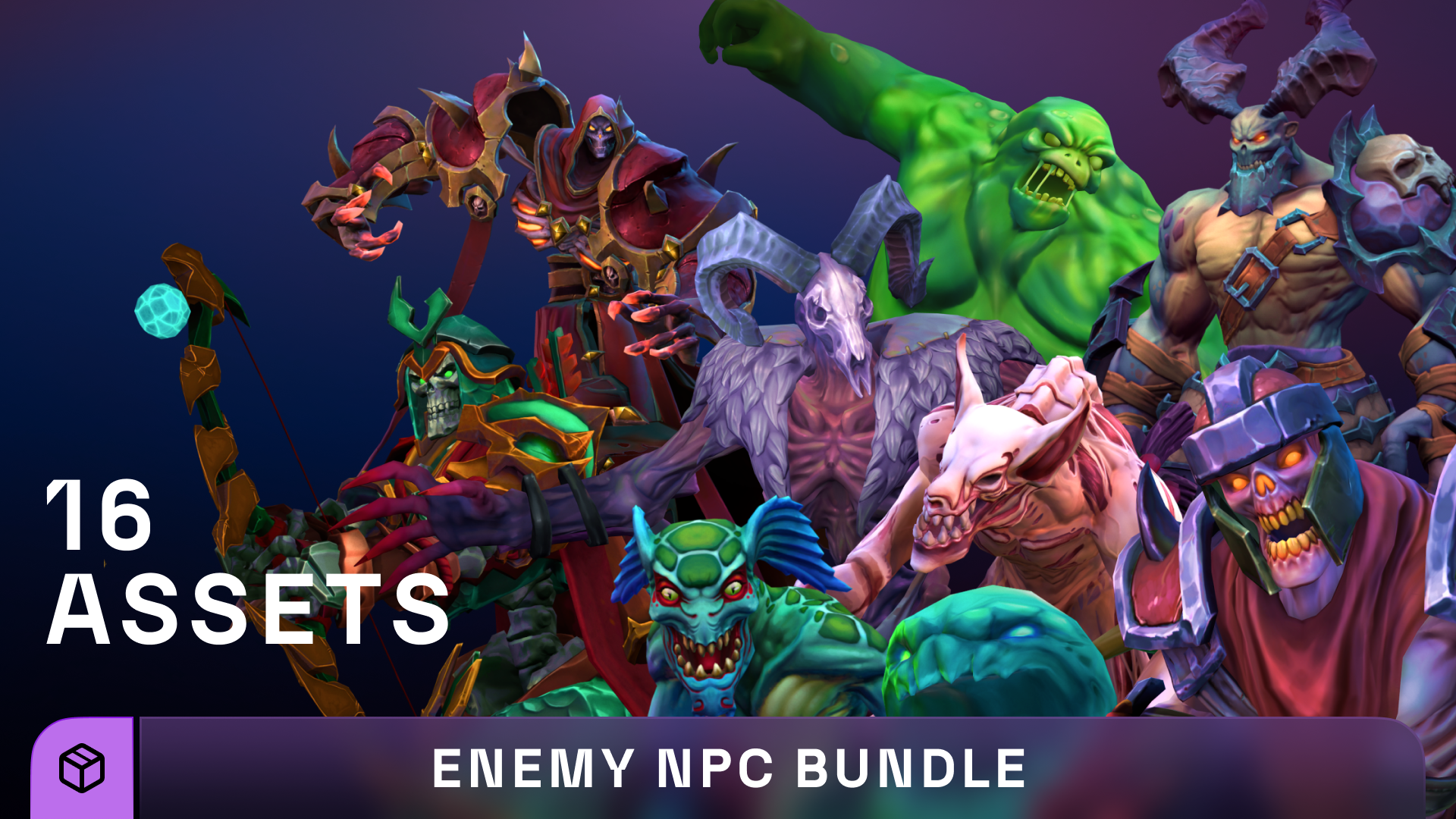 Stylized Fantasy Enemy NPC Bundle | Fab