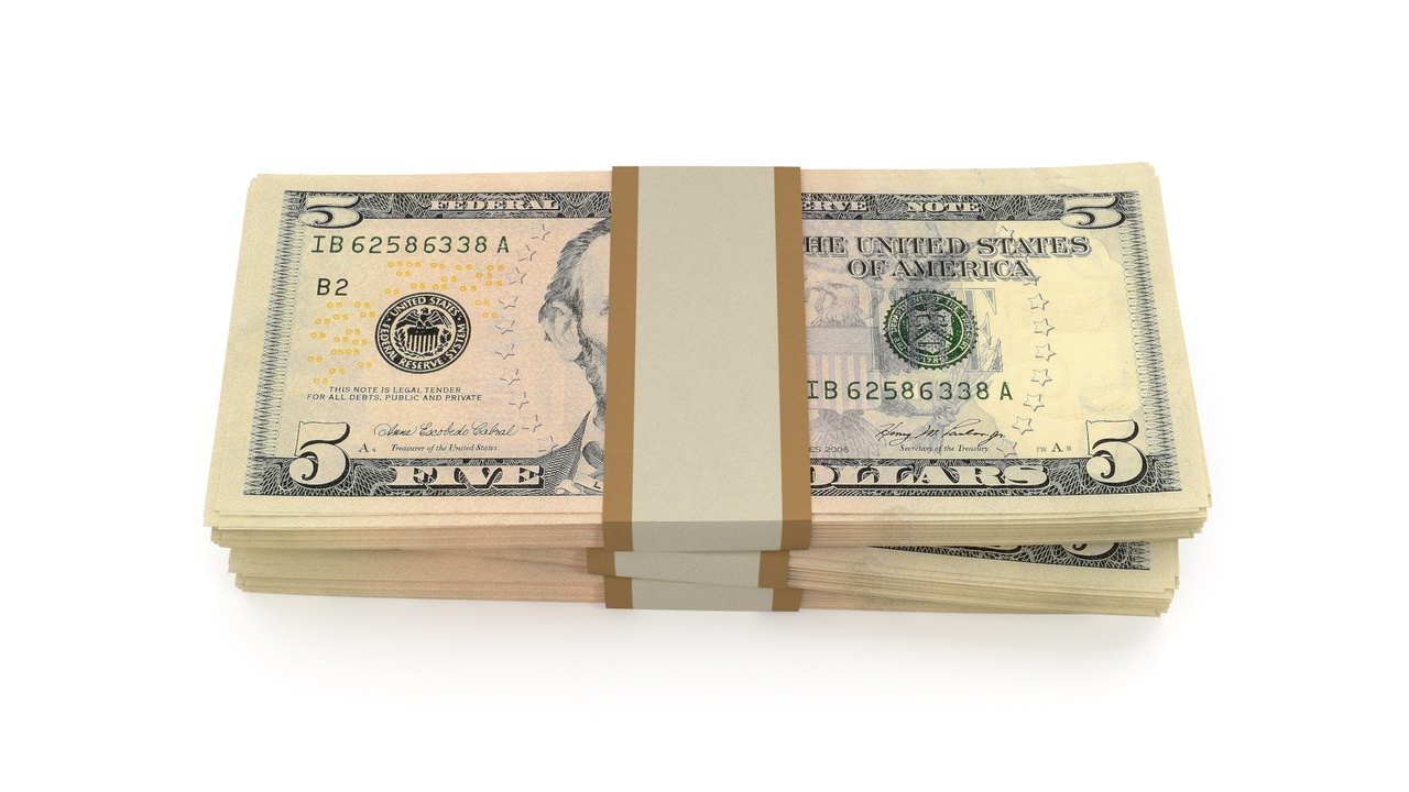 Media 1 for listing Packs of 5 Dollar Bills