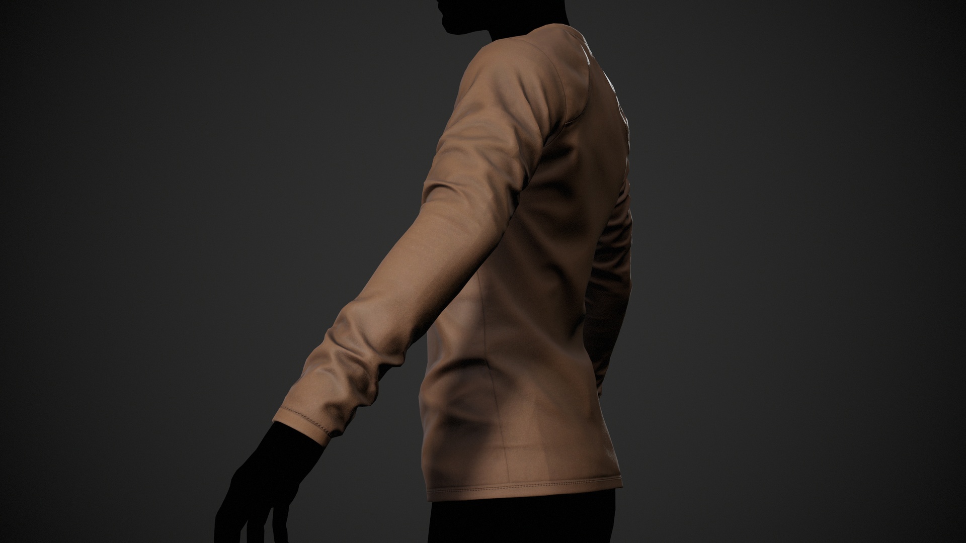 Media 1 for listing Brown Long Sleeve T-Shirt