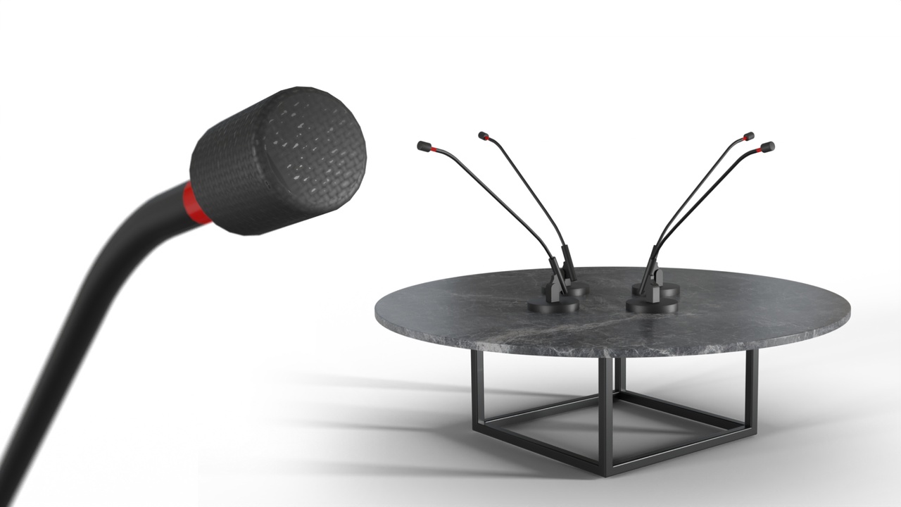 Media 1 for listing Summit Conference Microphone Low Poly 3D Model 3D model