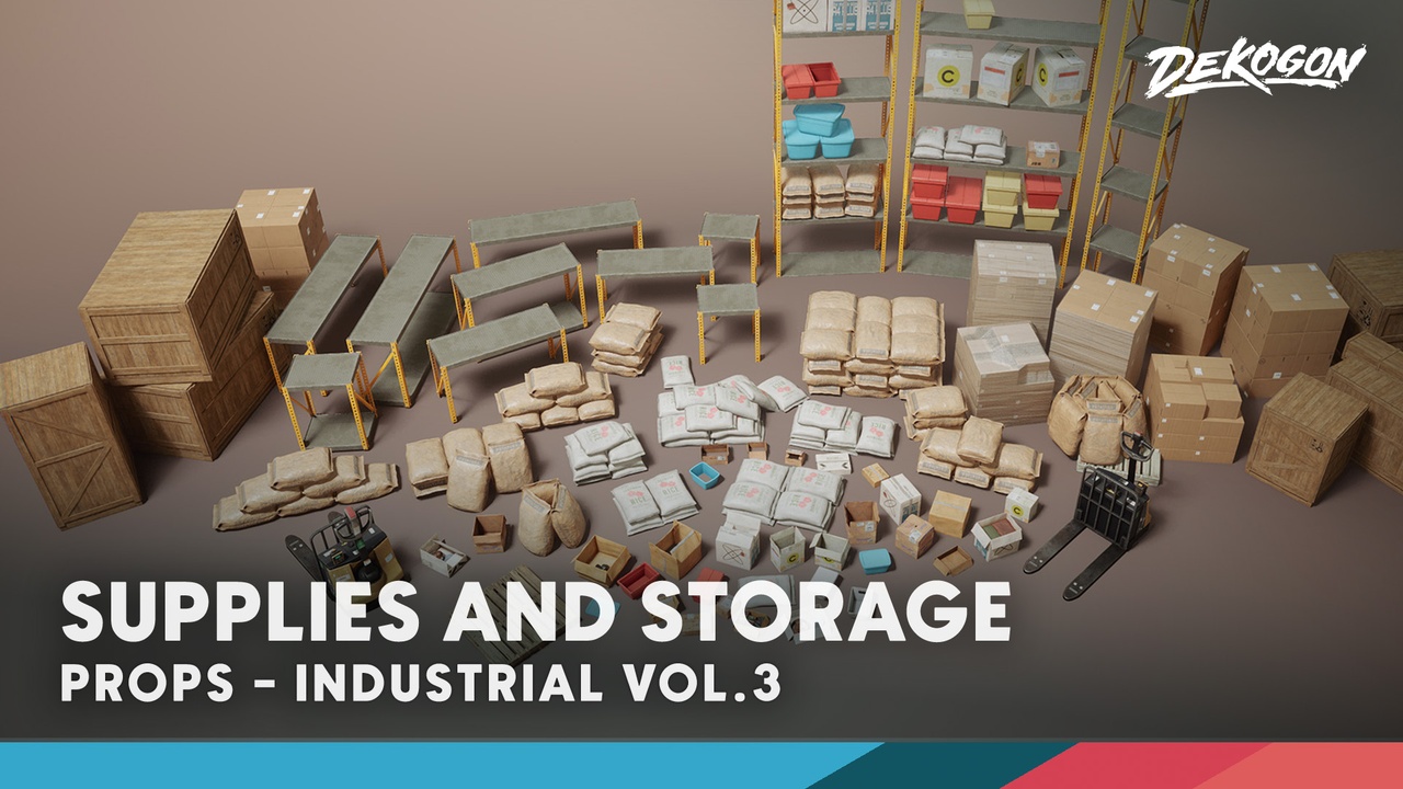 Media 1 for listing Industrial VOL.3 - Supplies and Storage (Nanite and Low Poly)