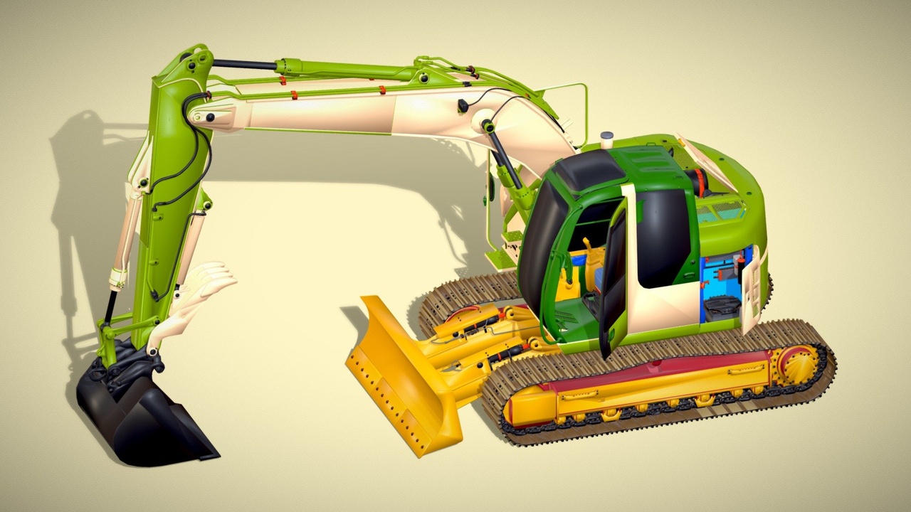Media 1 for listing Toon Excavator - Heavy Construction Vehicle