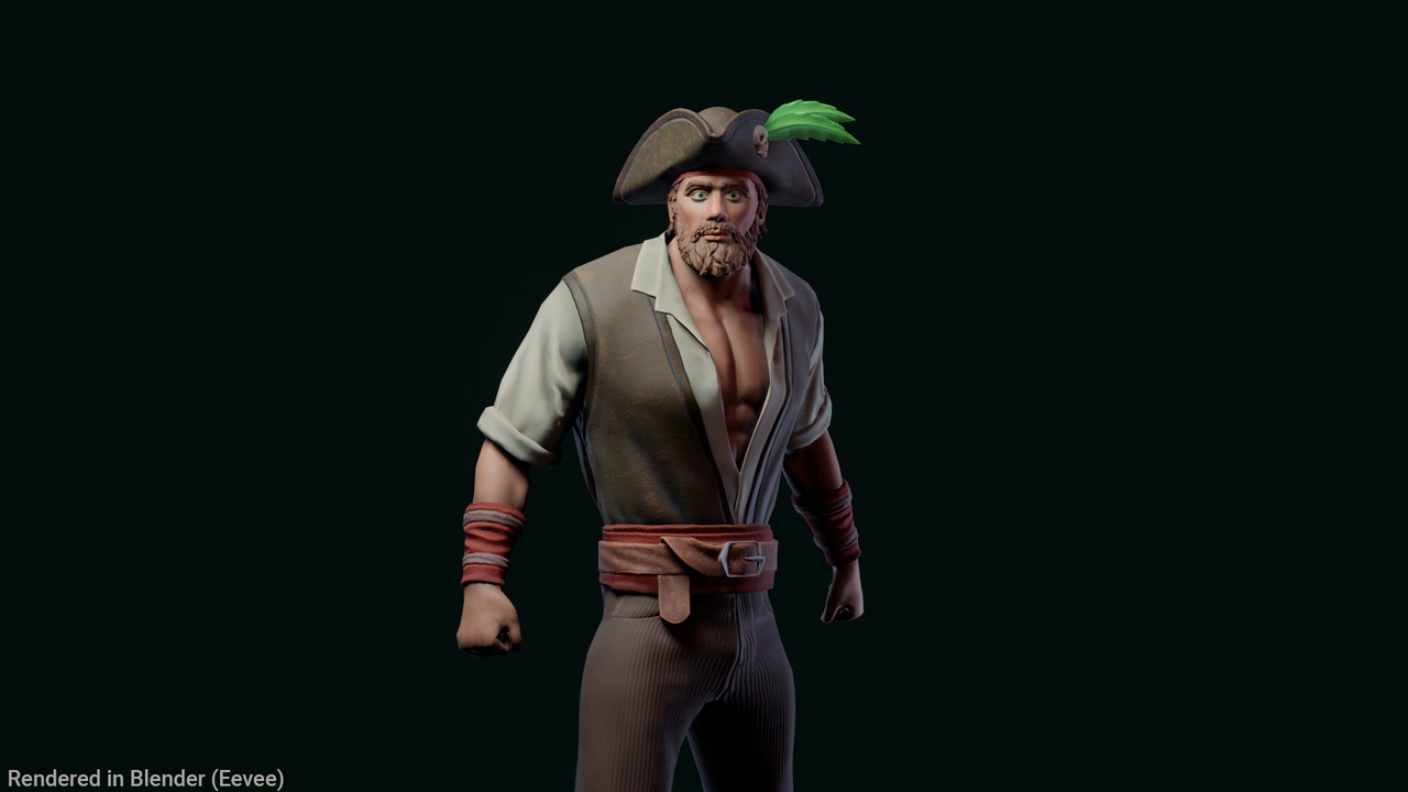 Media 1 for listing Stylized Pirate 1