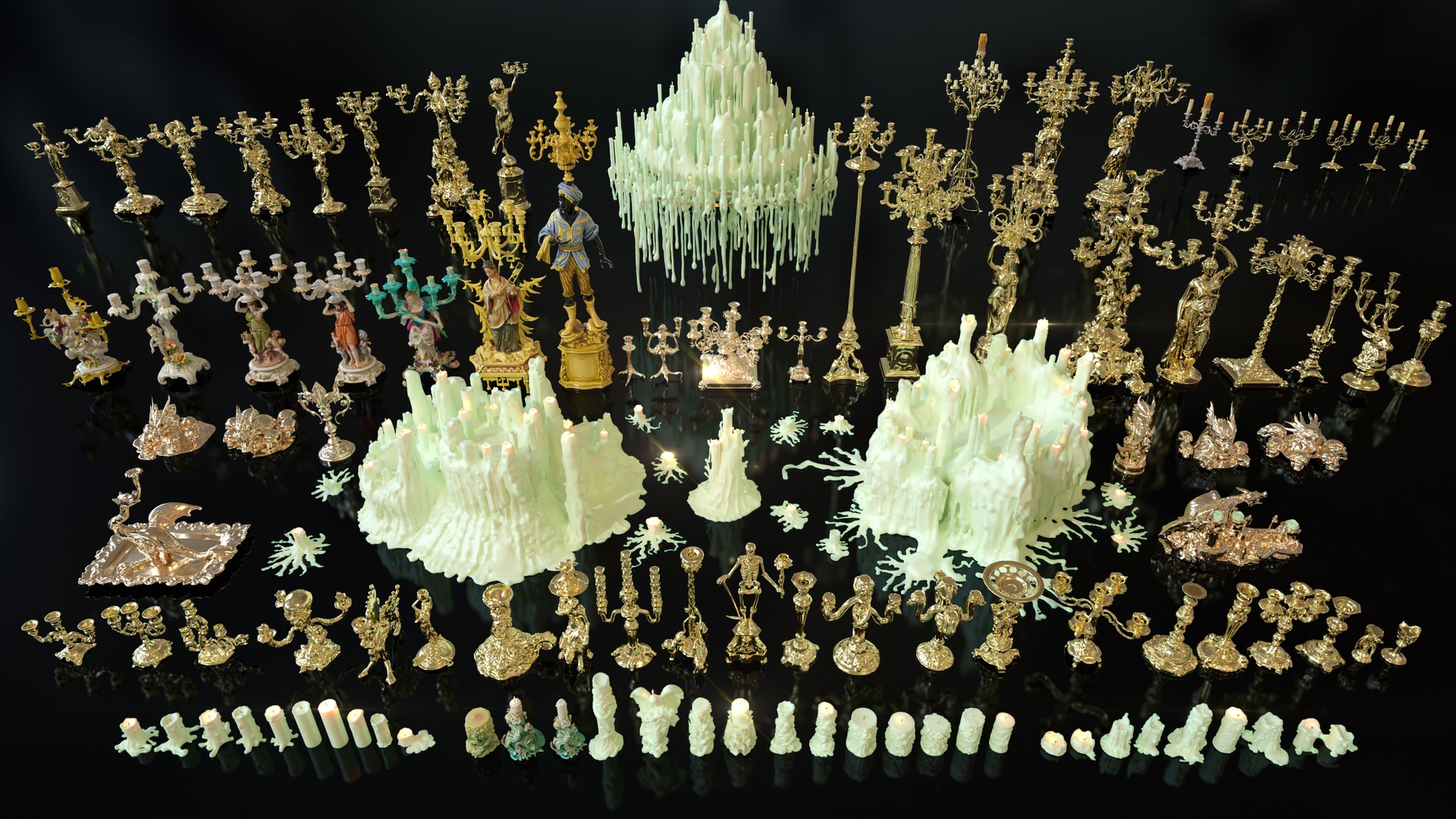 Media 1 for listing Byzantine Gothic Candles, CandleHolders, and Wax Sculptures - 133 Models Set