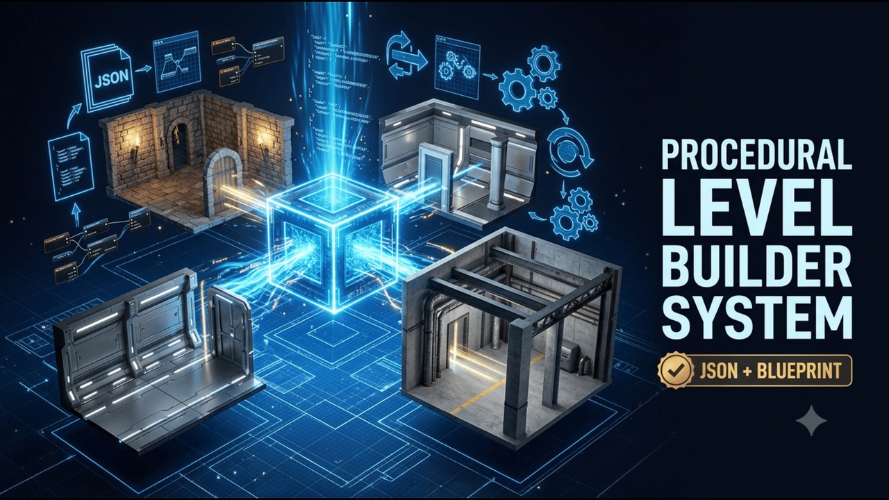 Media 1 for listing Procedural Level Builder - JSON Driven Runtime Level Generation (UE5)