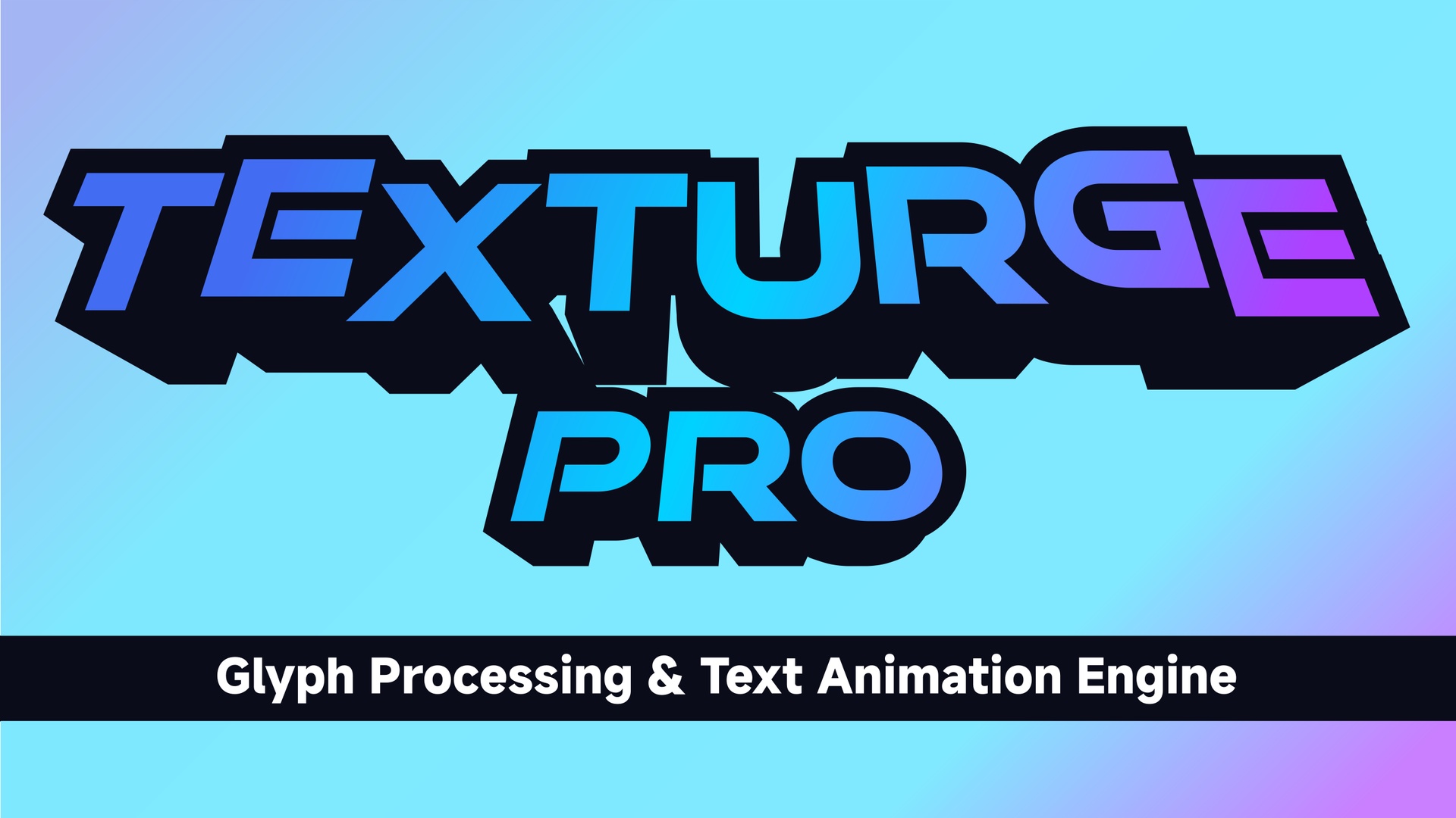 Media 1 for listing Texturge Pro β Glyph Processing & Text Animation Engine